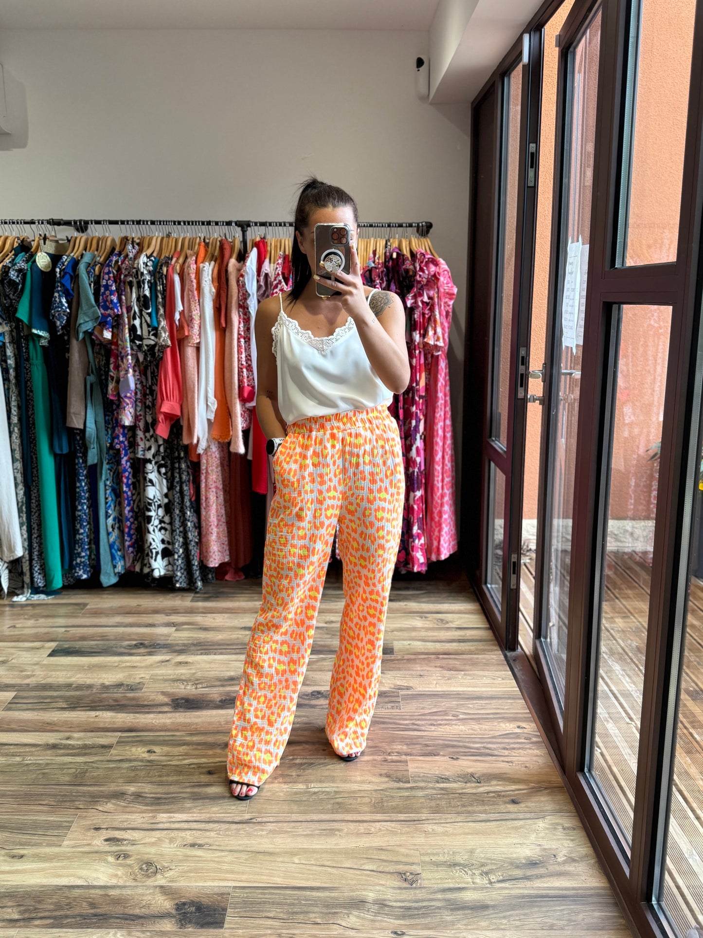 Pantalon Mahé orange