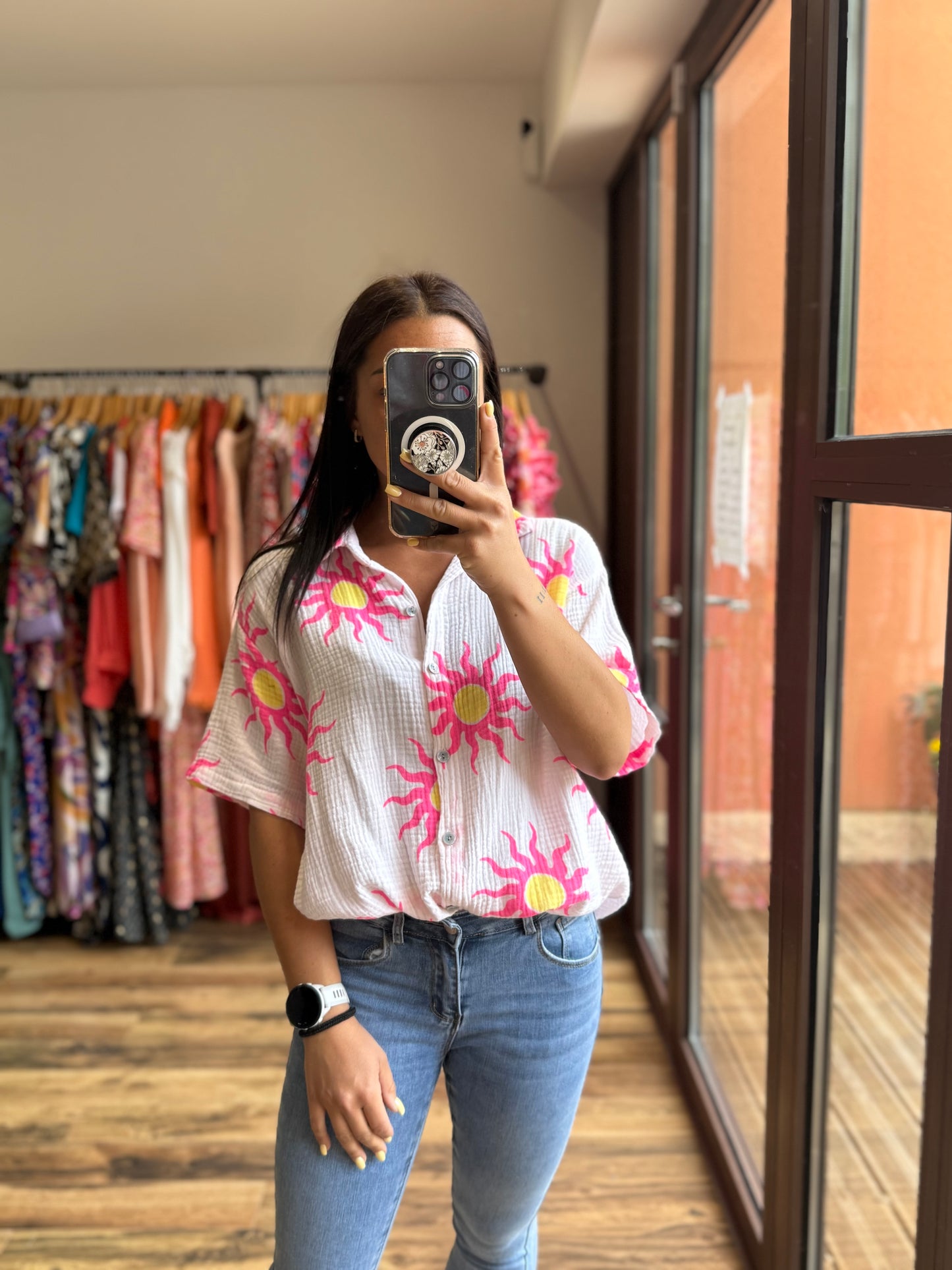 Chemise Rosane rose
