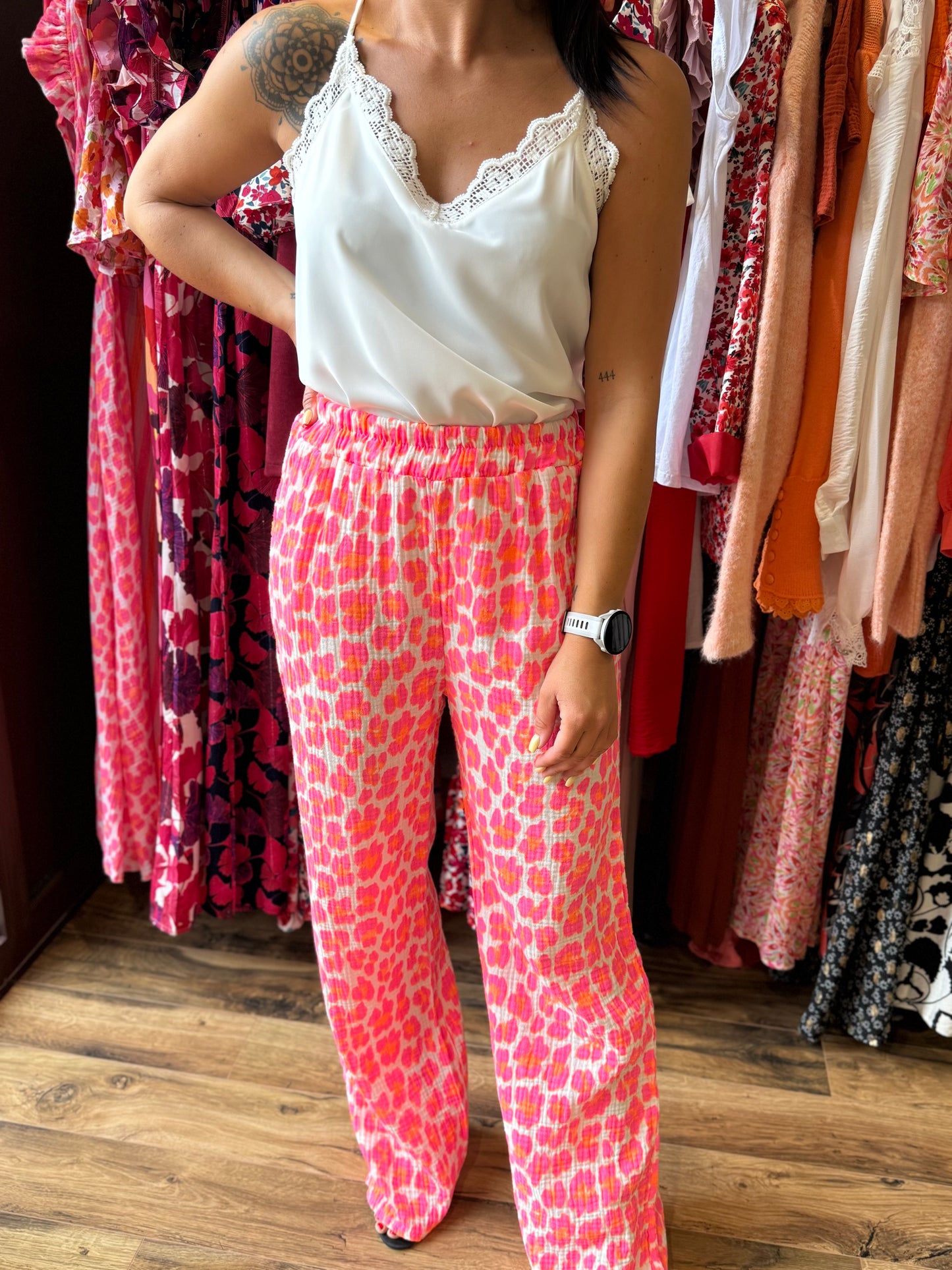 Pantalon Mahé fuchsia