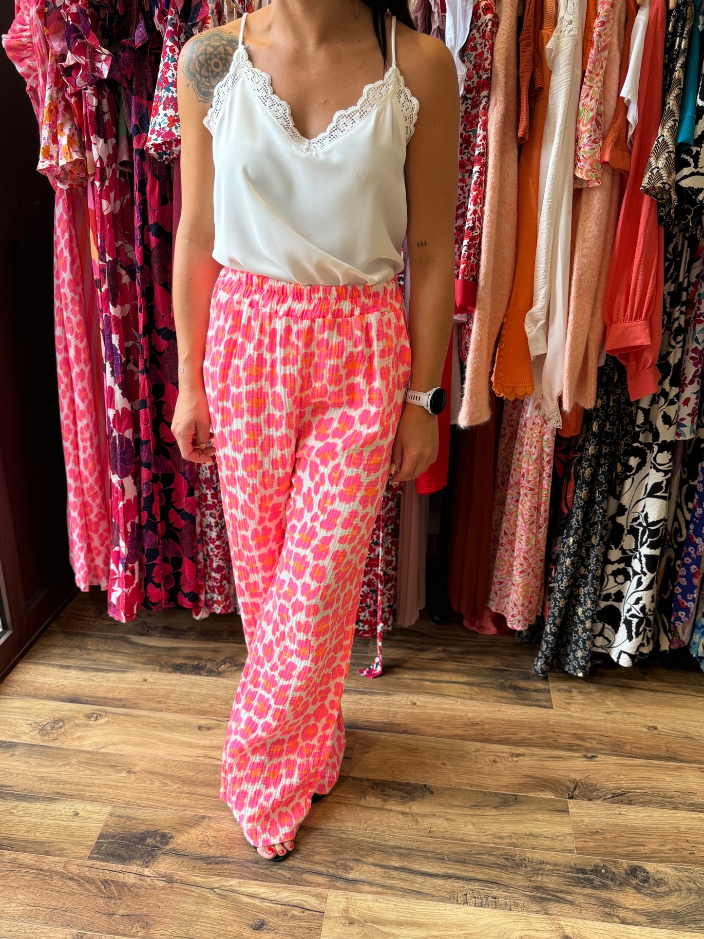 Pantalon Mahé fuchsia
