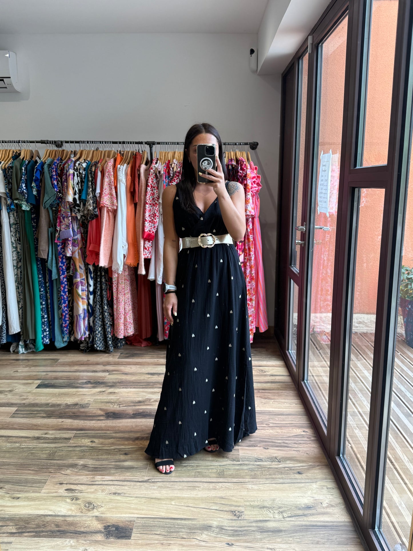 Robe longue Kara Noir