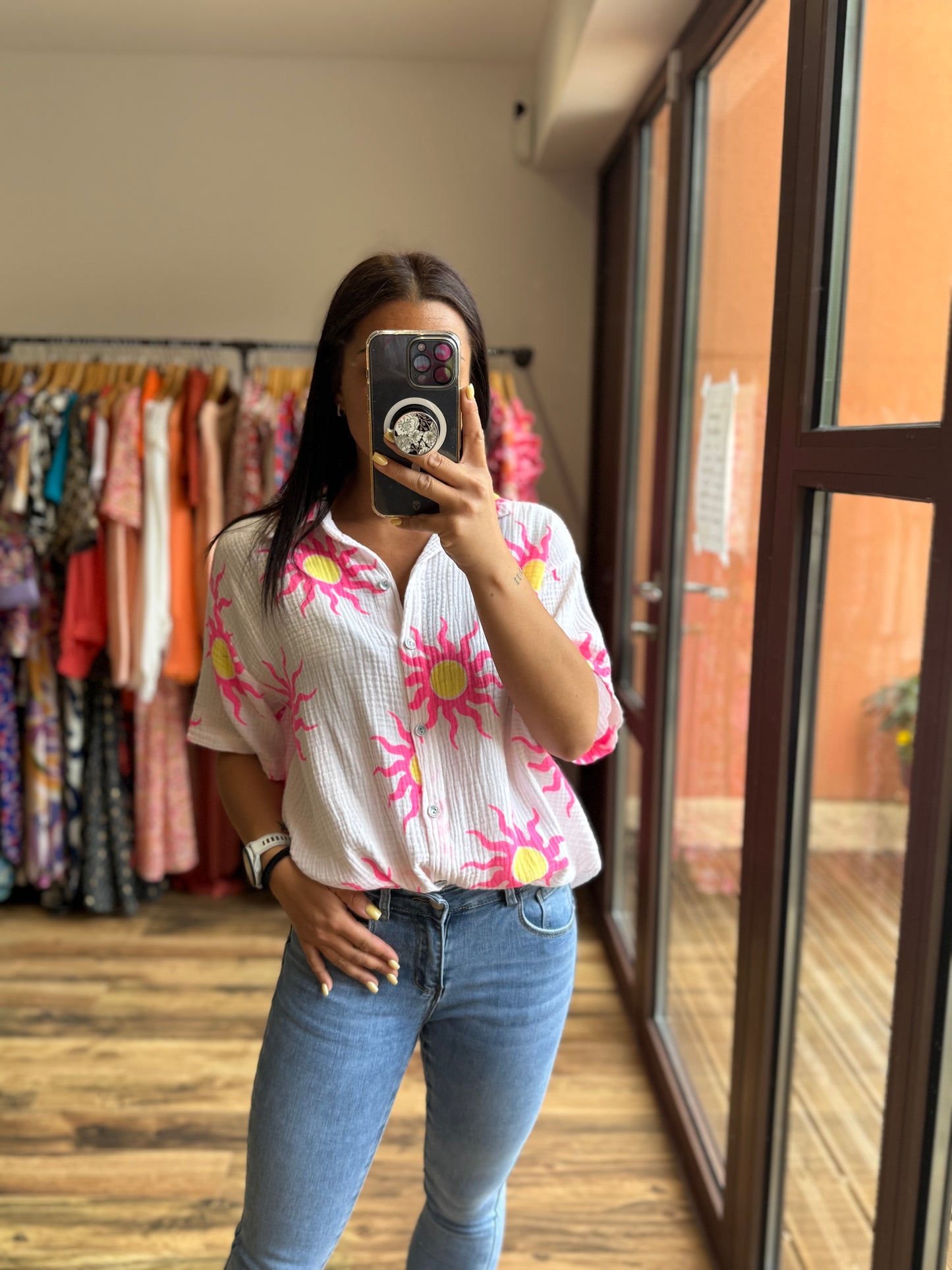 Chemise Rosane rose