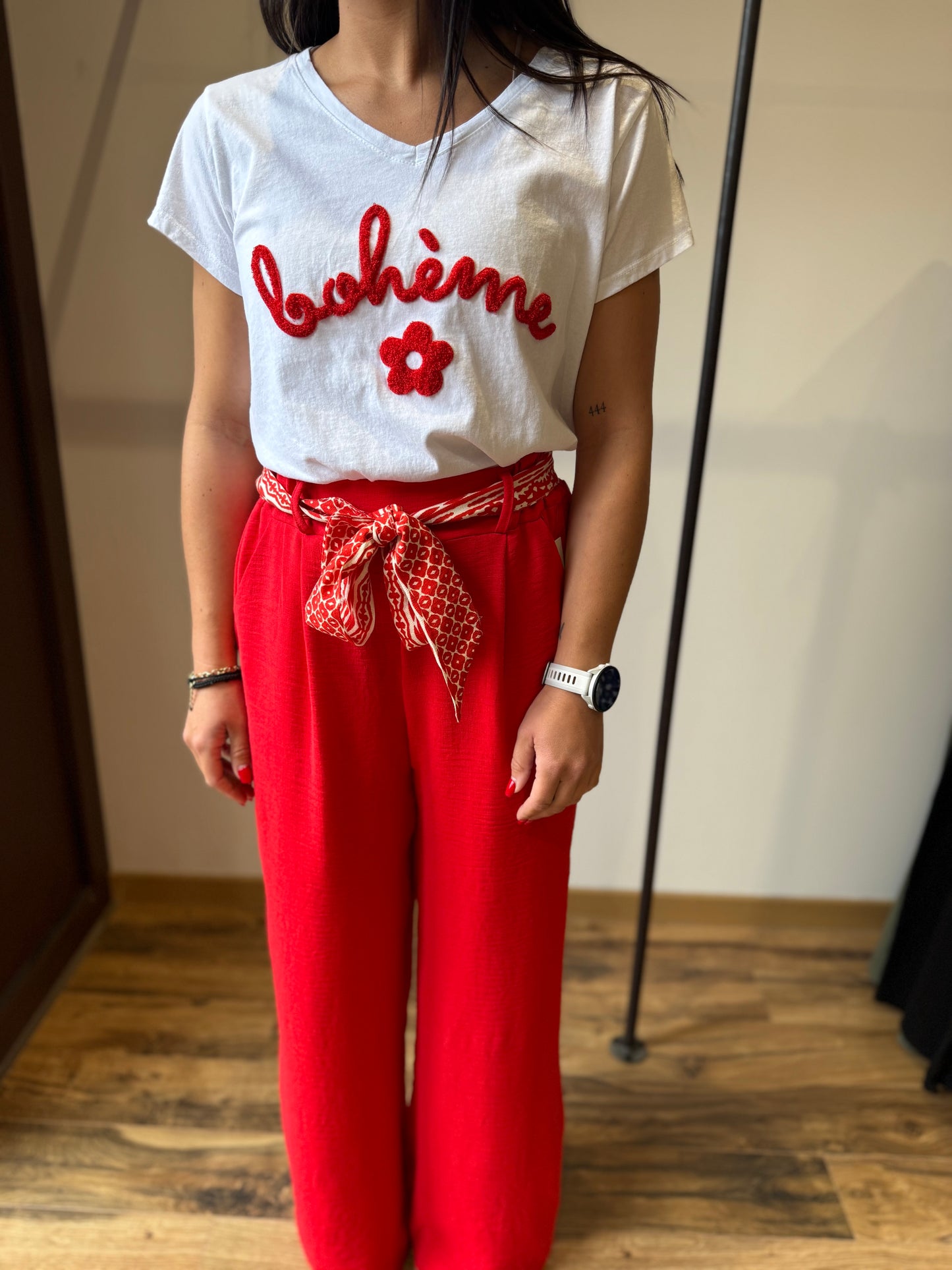Pantalon Eliam rouge