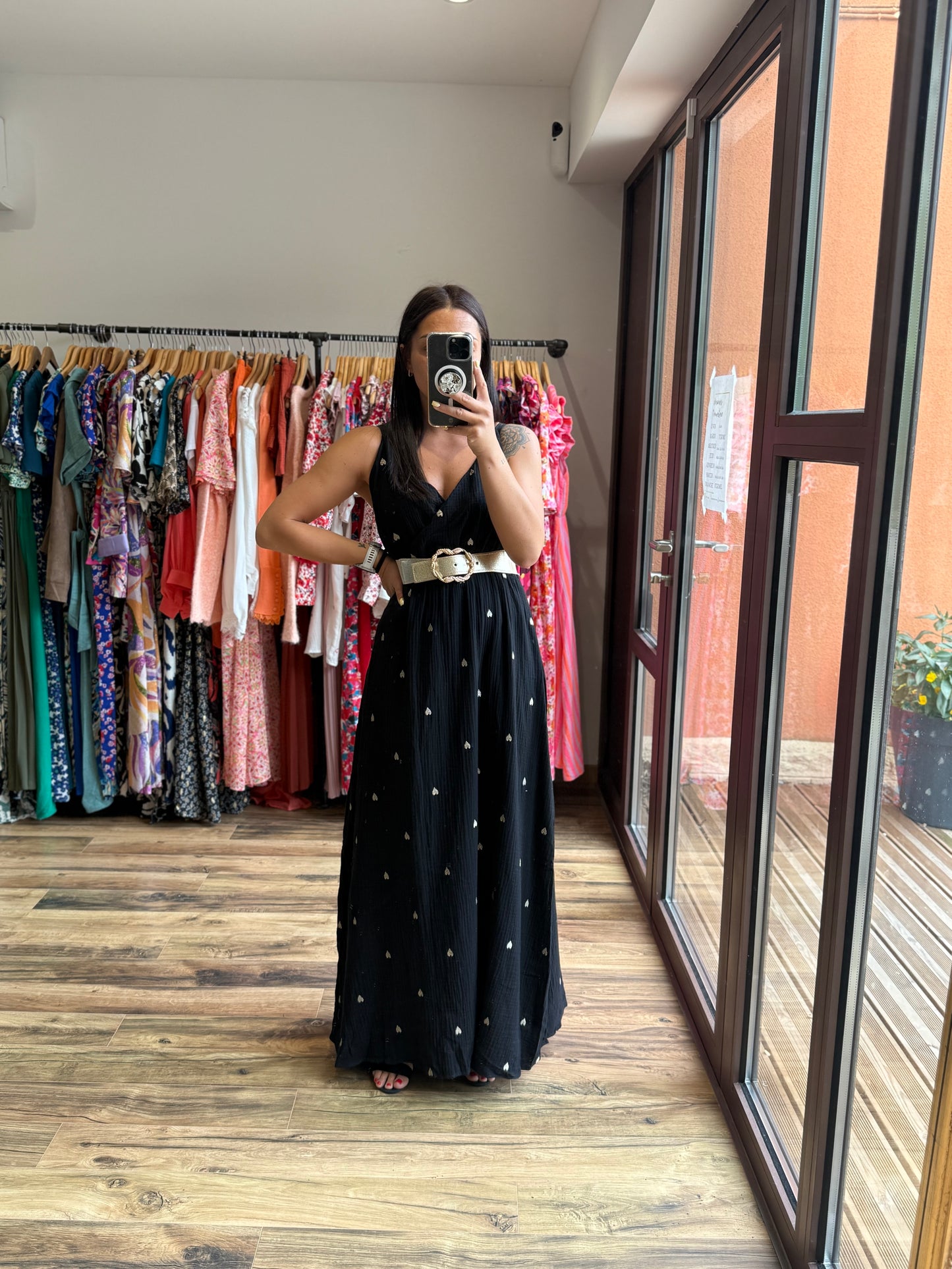 Robe longue Kara Noir
