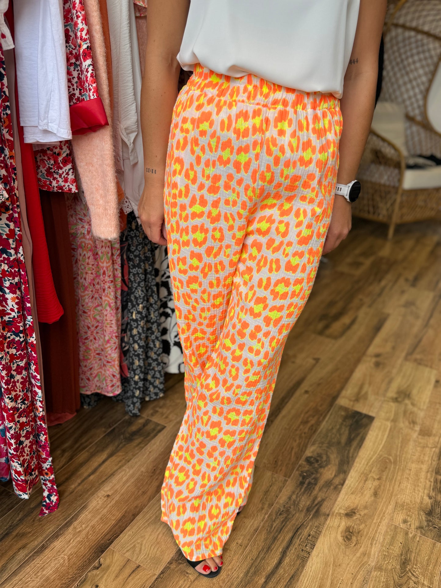 Pantalon Mahé orange