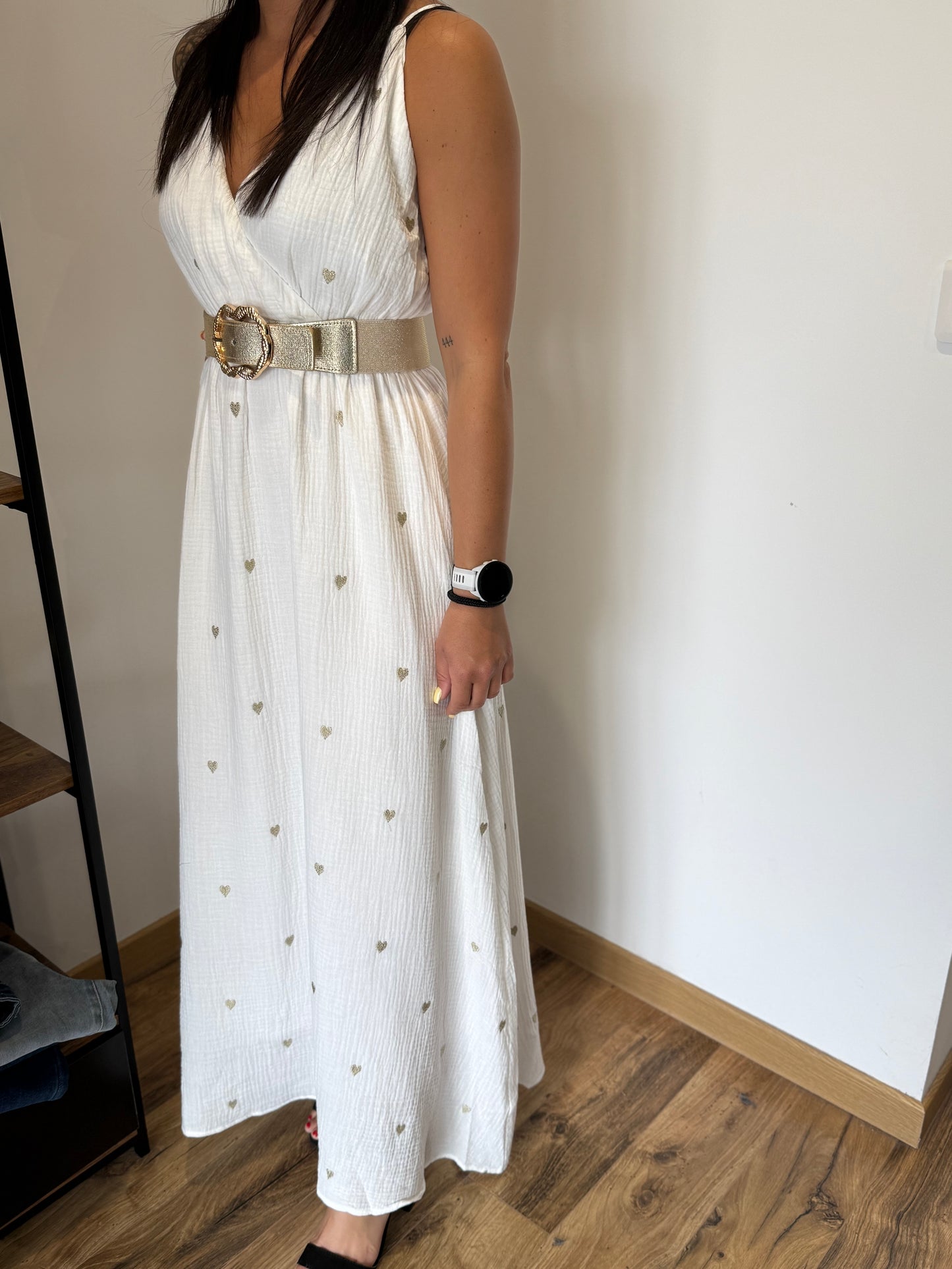 Robe longue Kara blanche