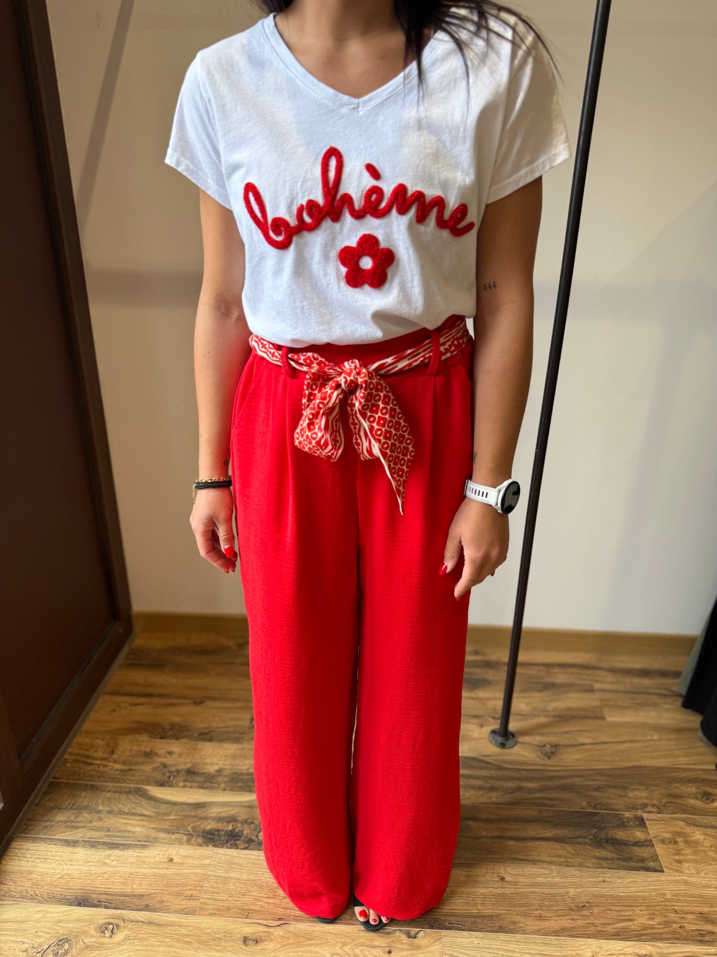 Pantalon Eliam rouge