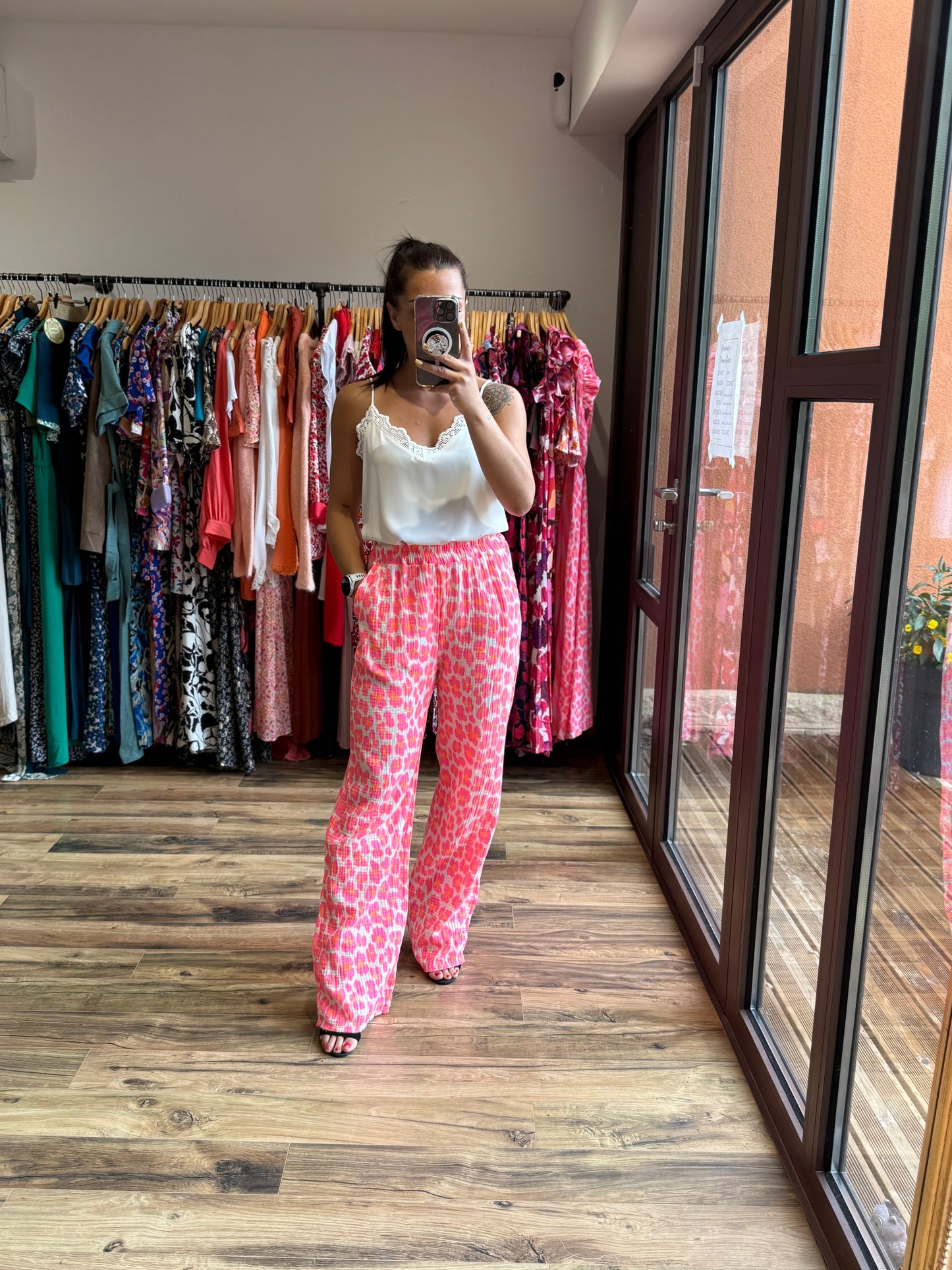 Pantalon Mahé fuchsia