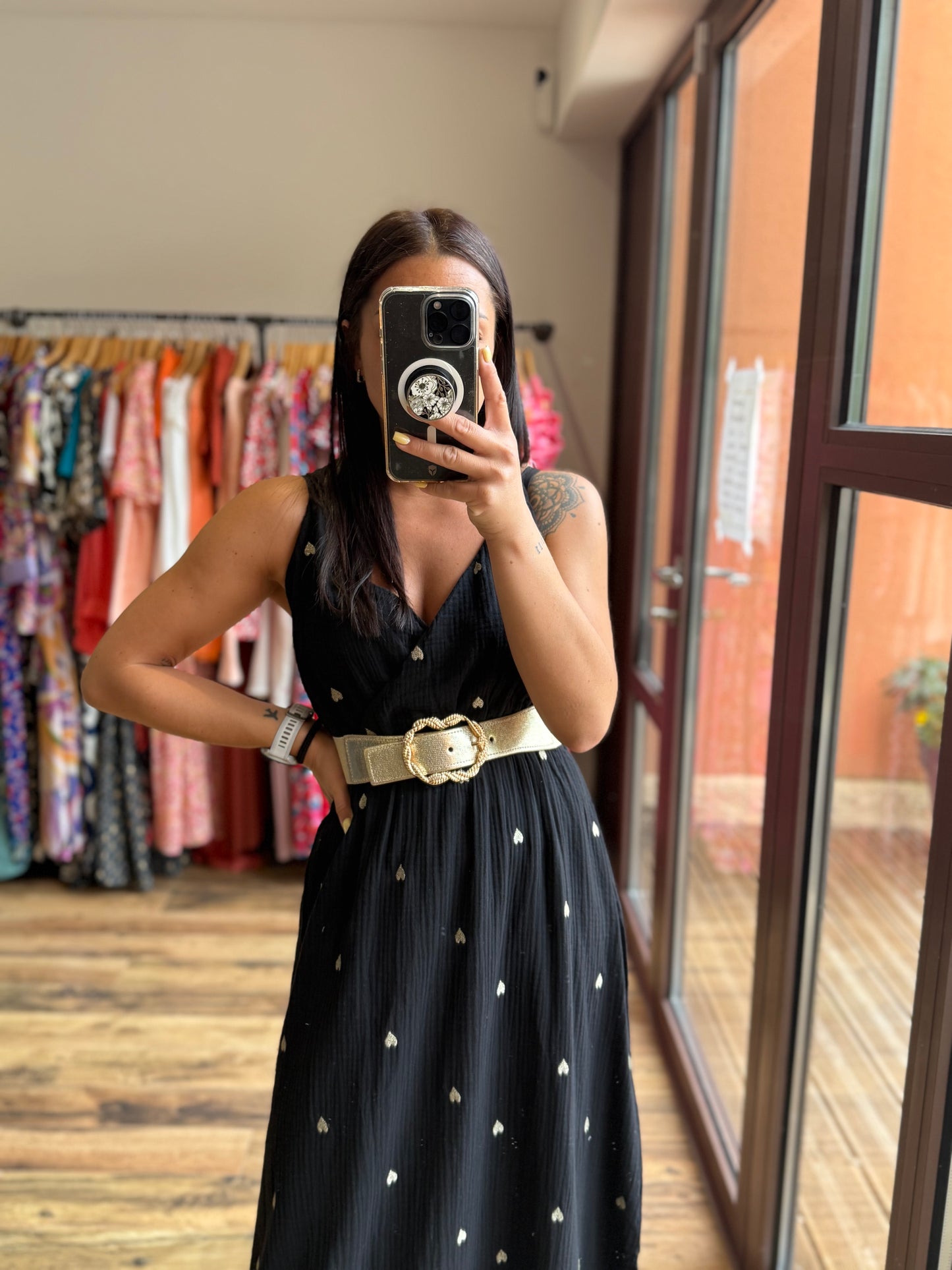 Robe longue Kara Noir