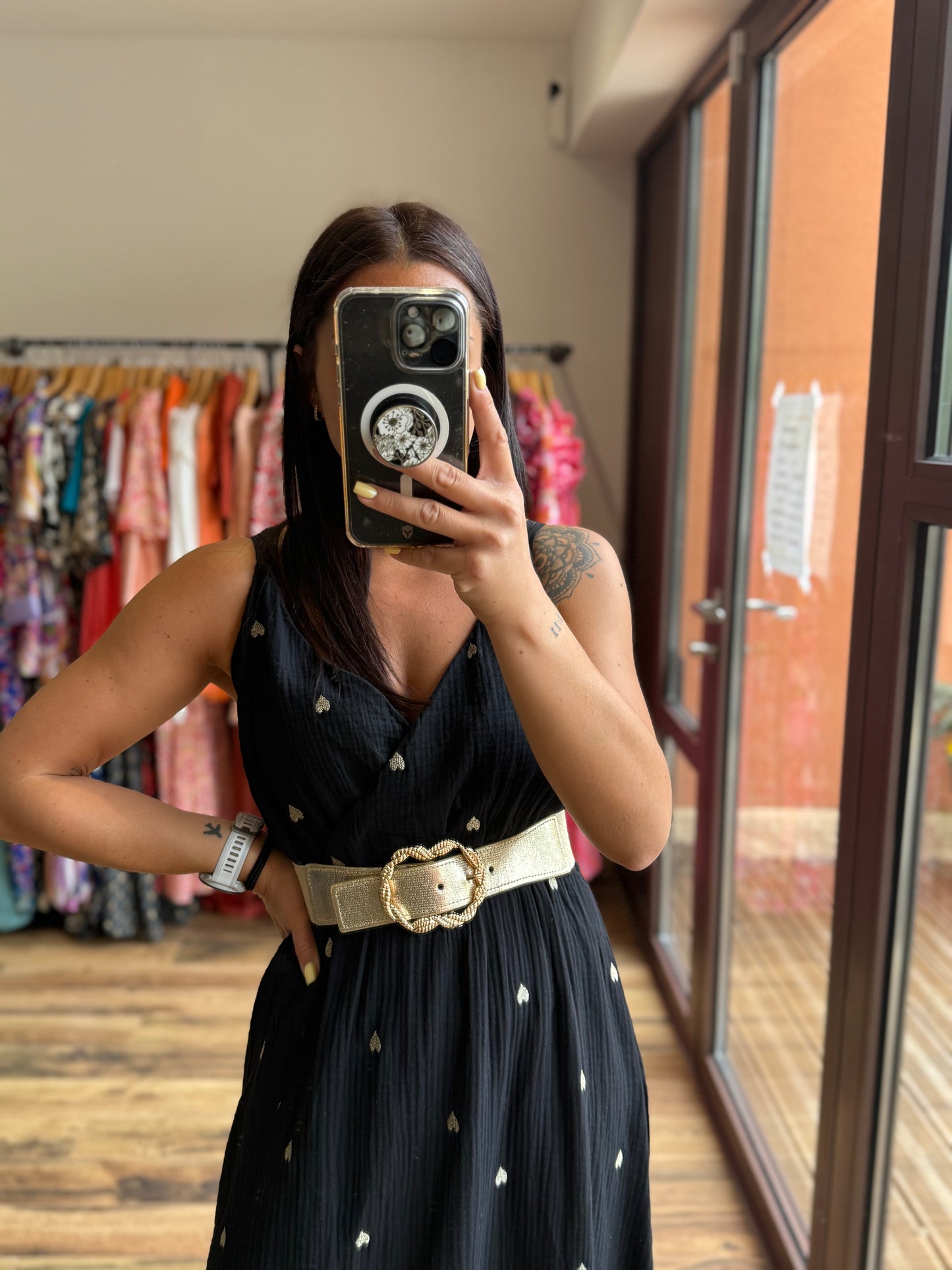 Robe longue Kara Noir