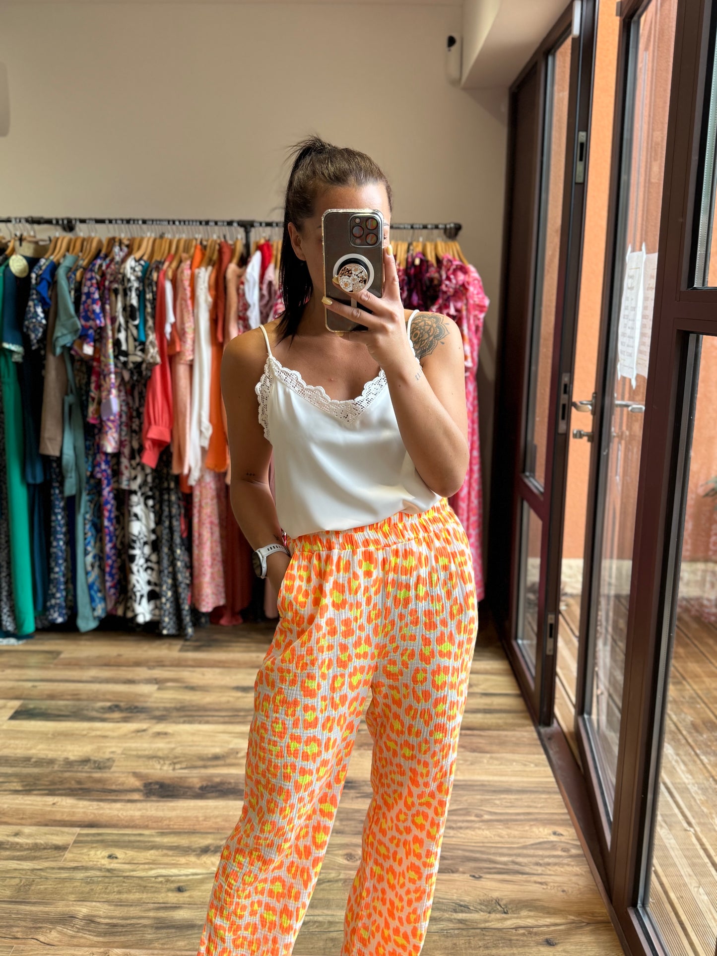 Pantalon Mahé orange