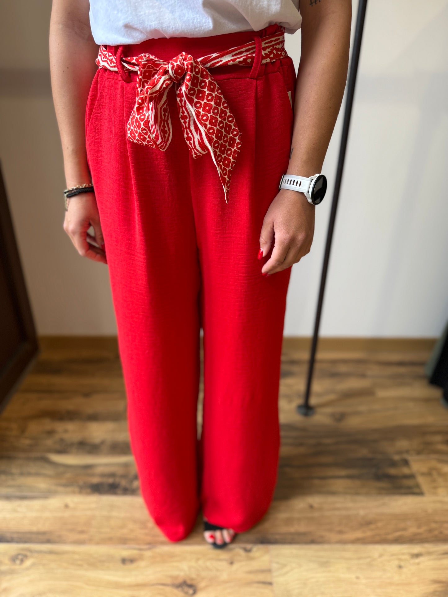 Pantalon Eliam rouge