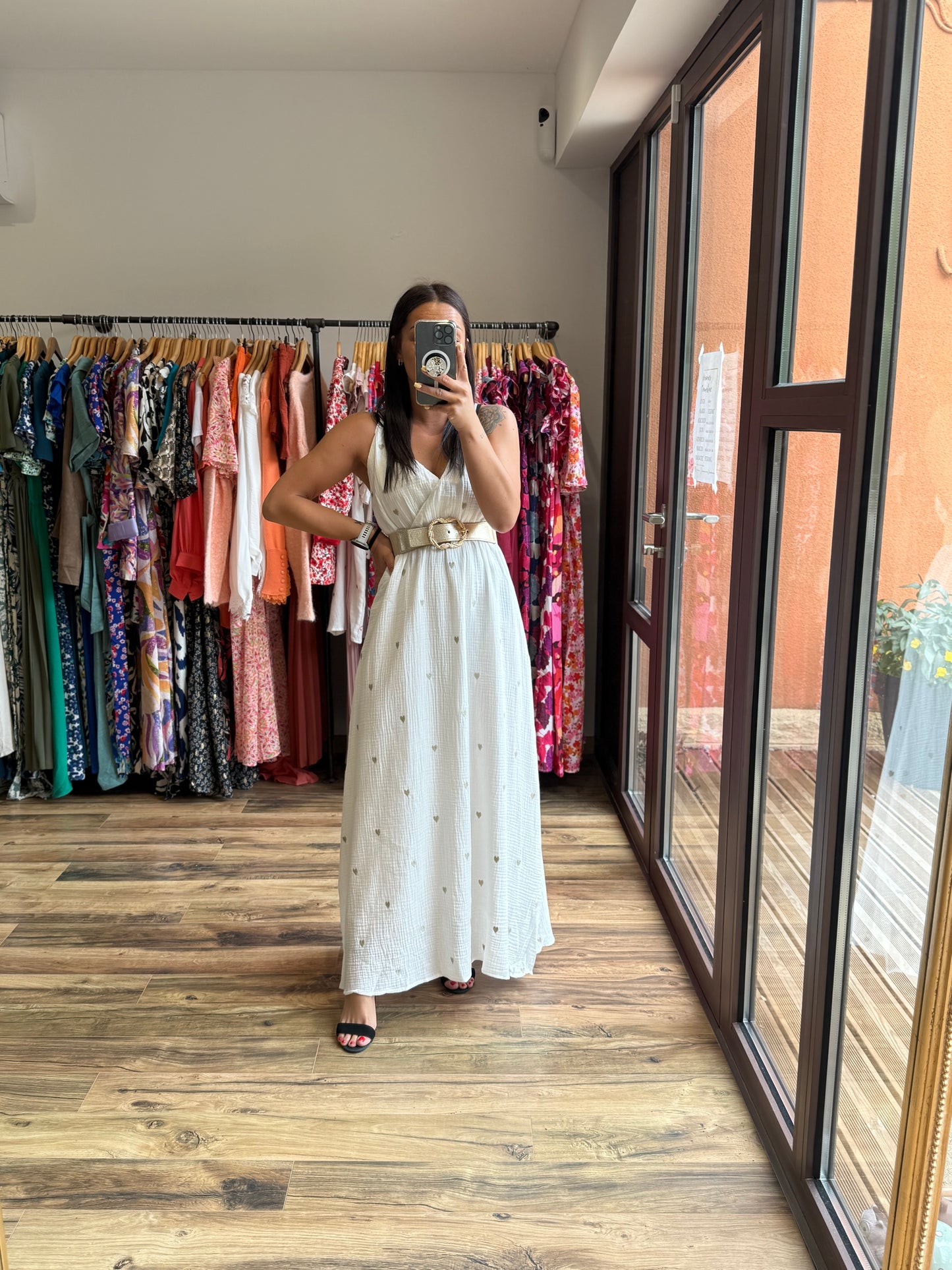 Robe longue Kara blanche