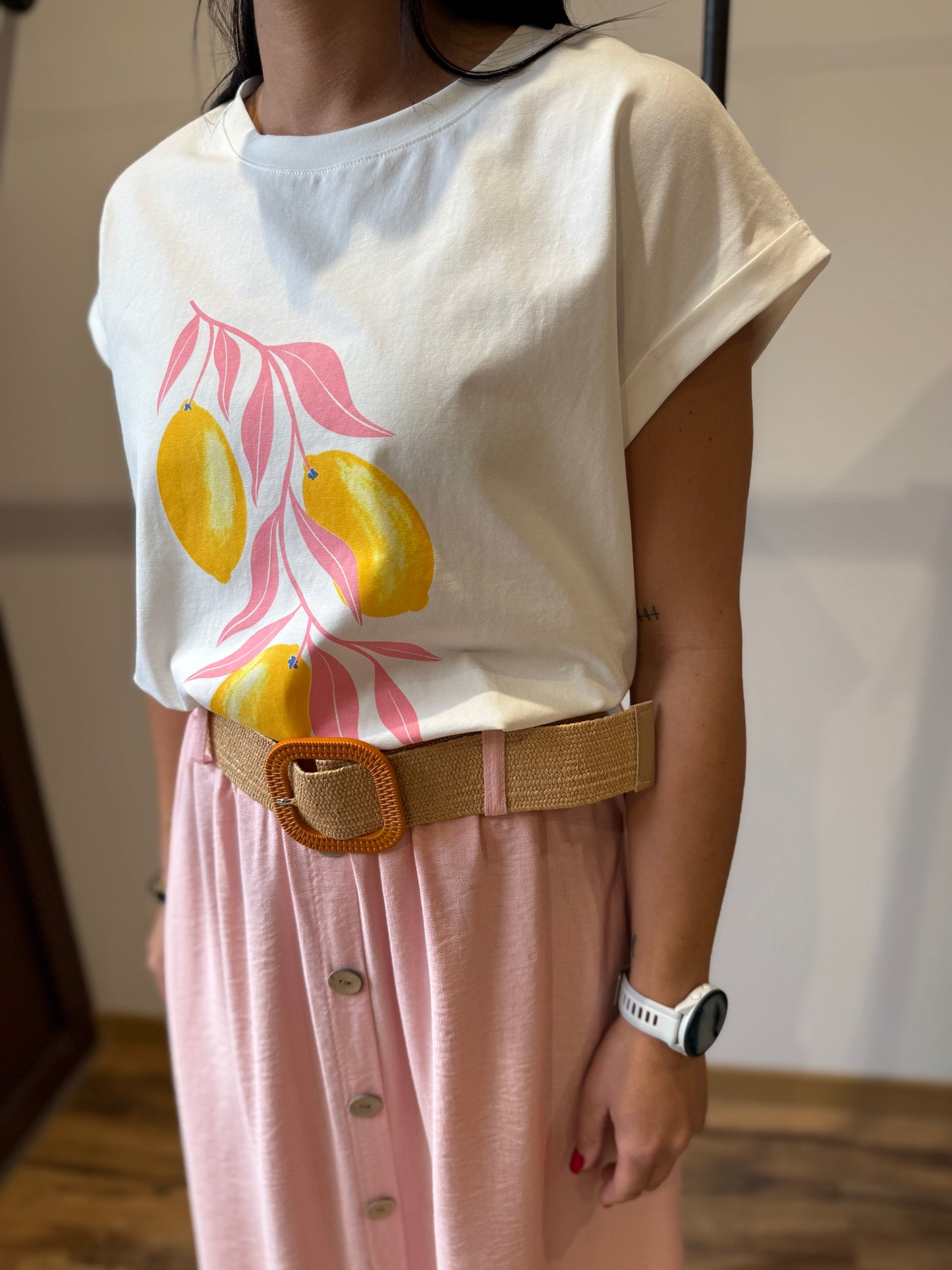 Jupe longue Delin rose