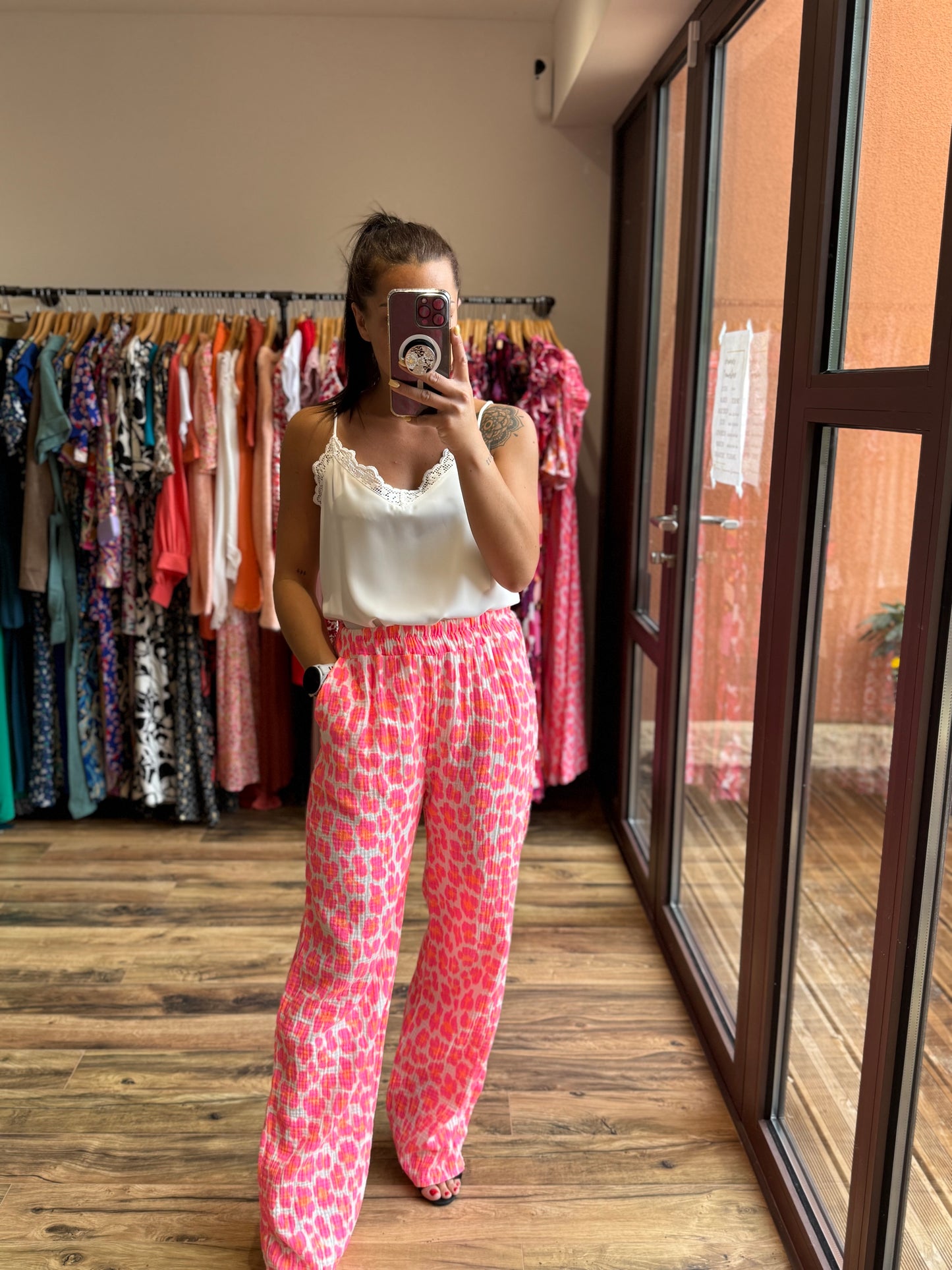 Pantalon Mahé fuchsia