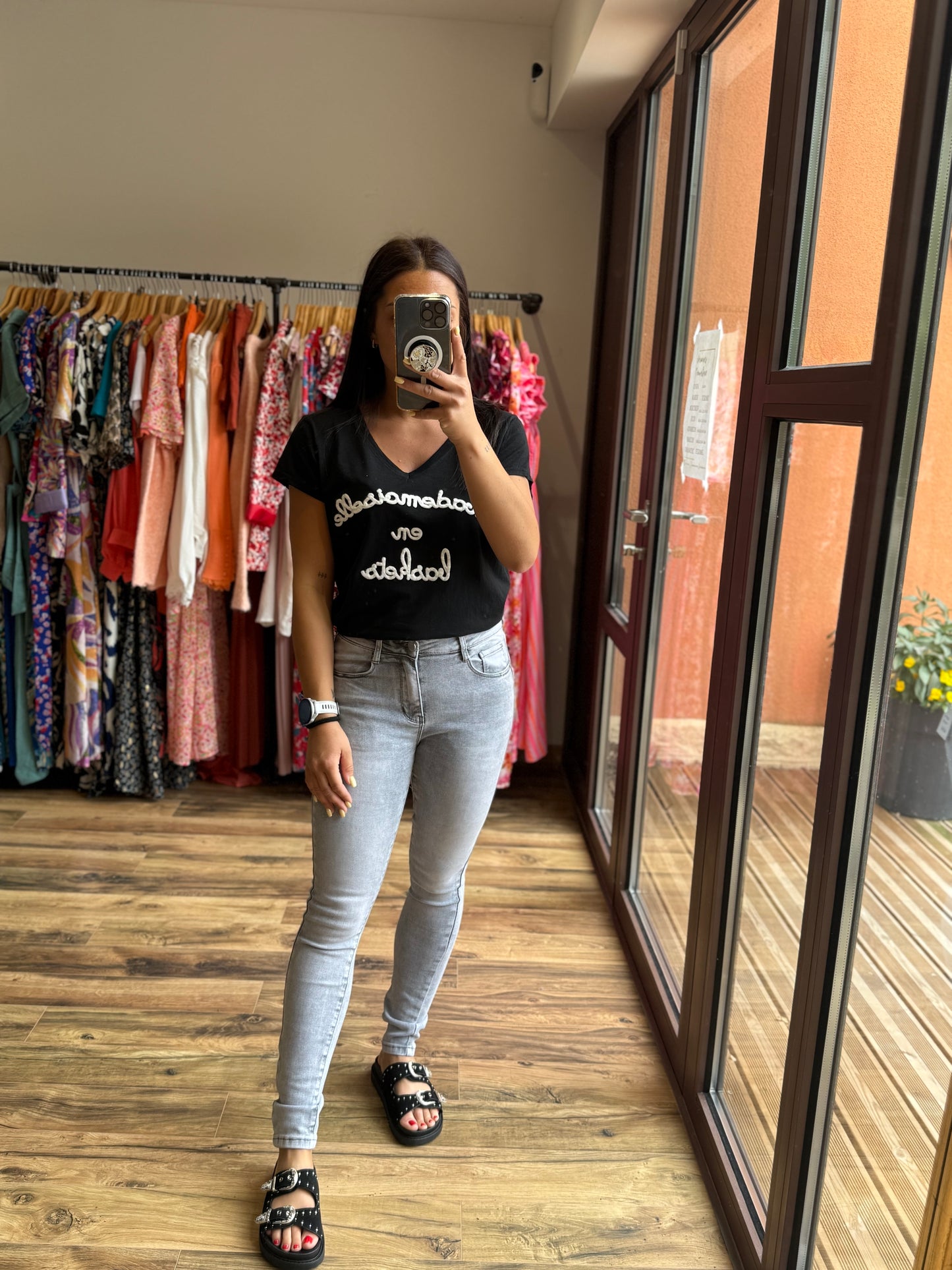Teeshirt mademoiselle noir