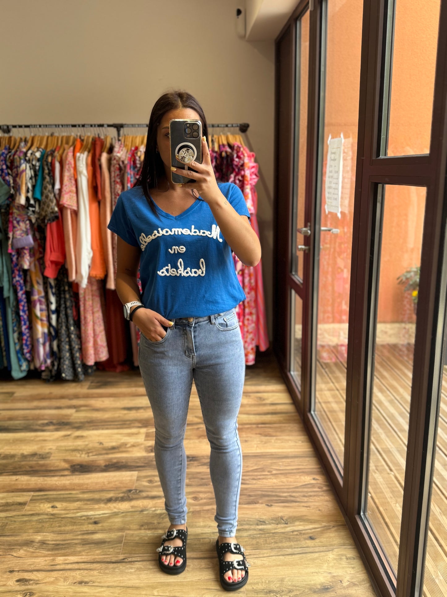 Teeshirt mademoiselle Bleu