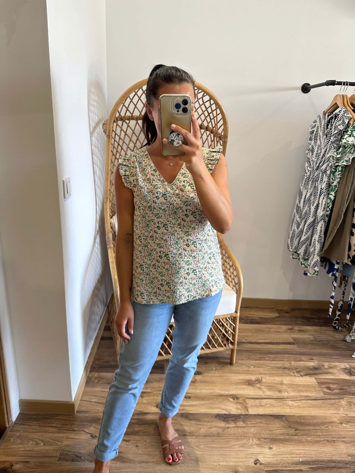 Blouse Simo verte