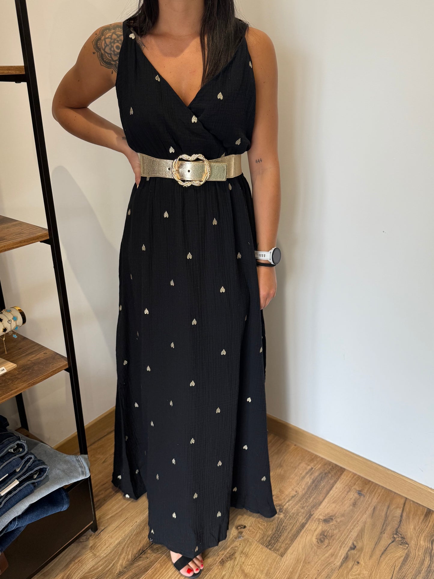 Robe longue Kara Noir