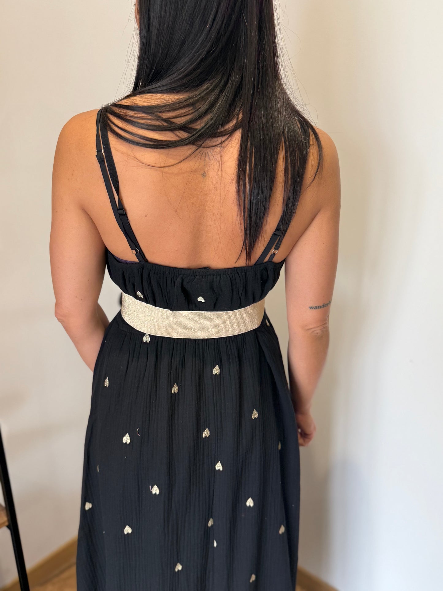 Robe longue Kara Noir