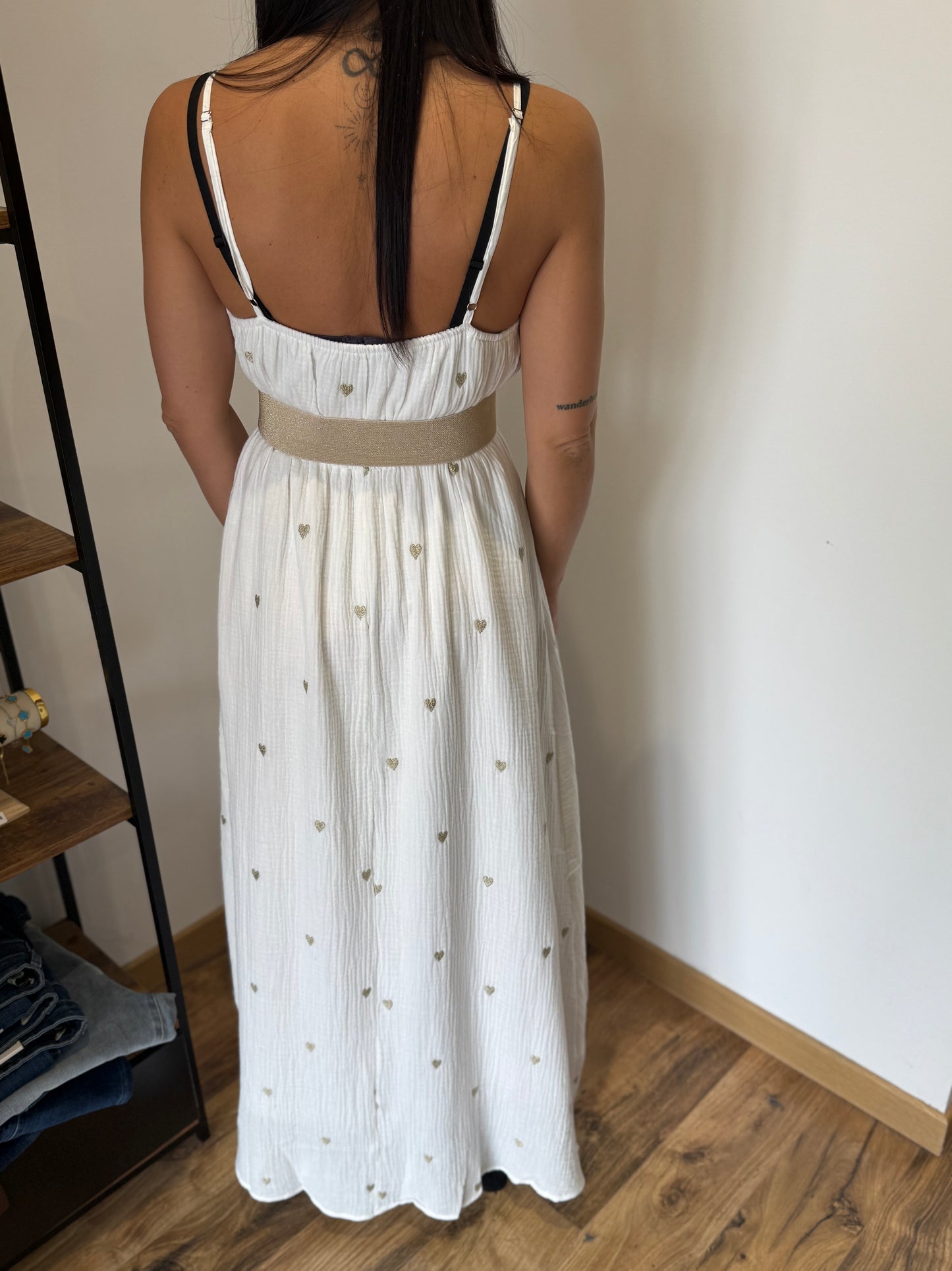 Robe longue Kara blanche