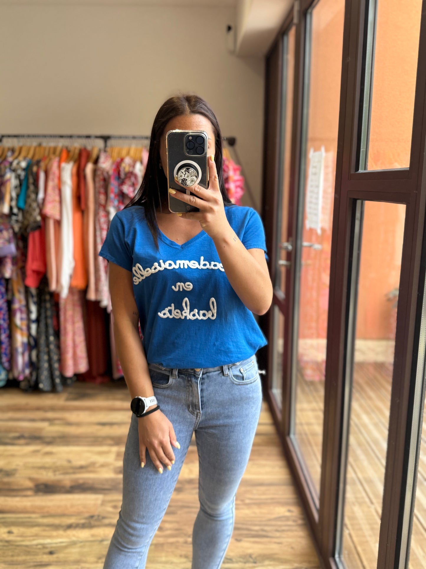 Teeshirt mademoiselle Bleu