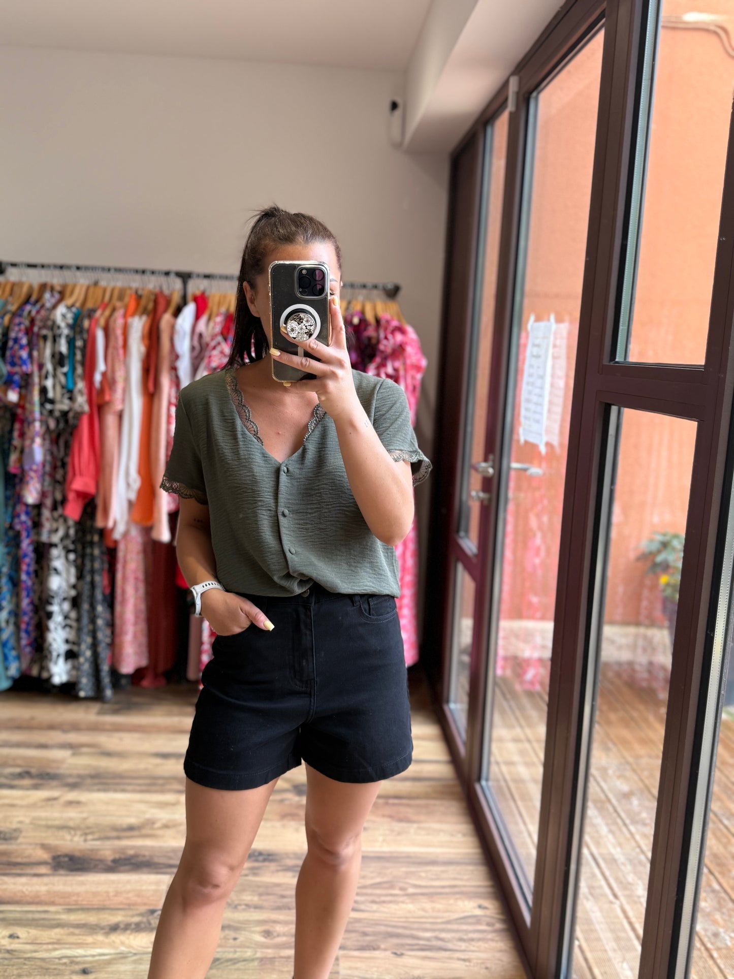Chemise Mirta kaki
