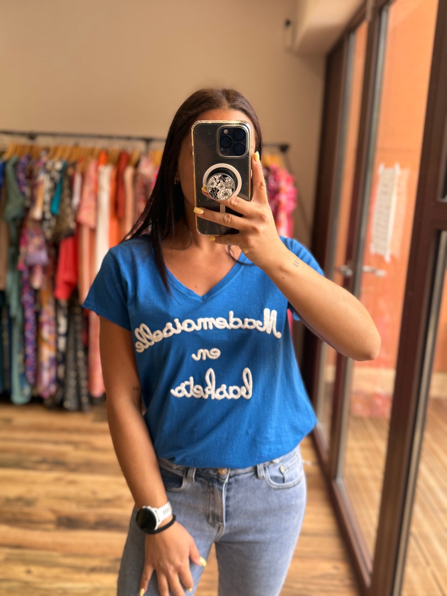 Teeshirt mademoiselle Bleu