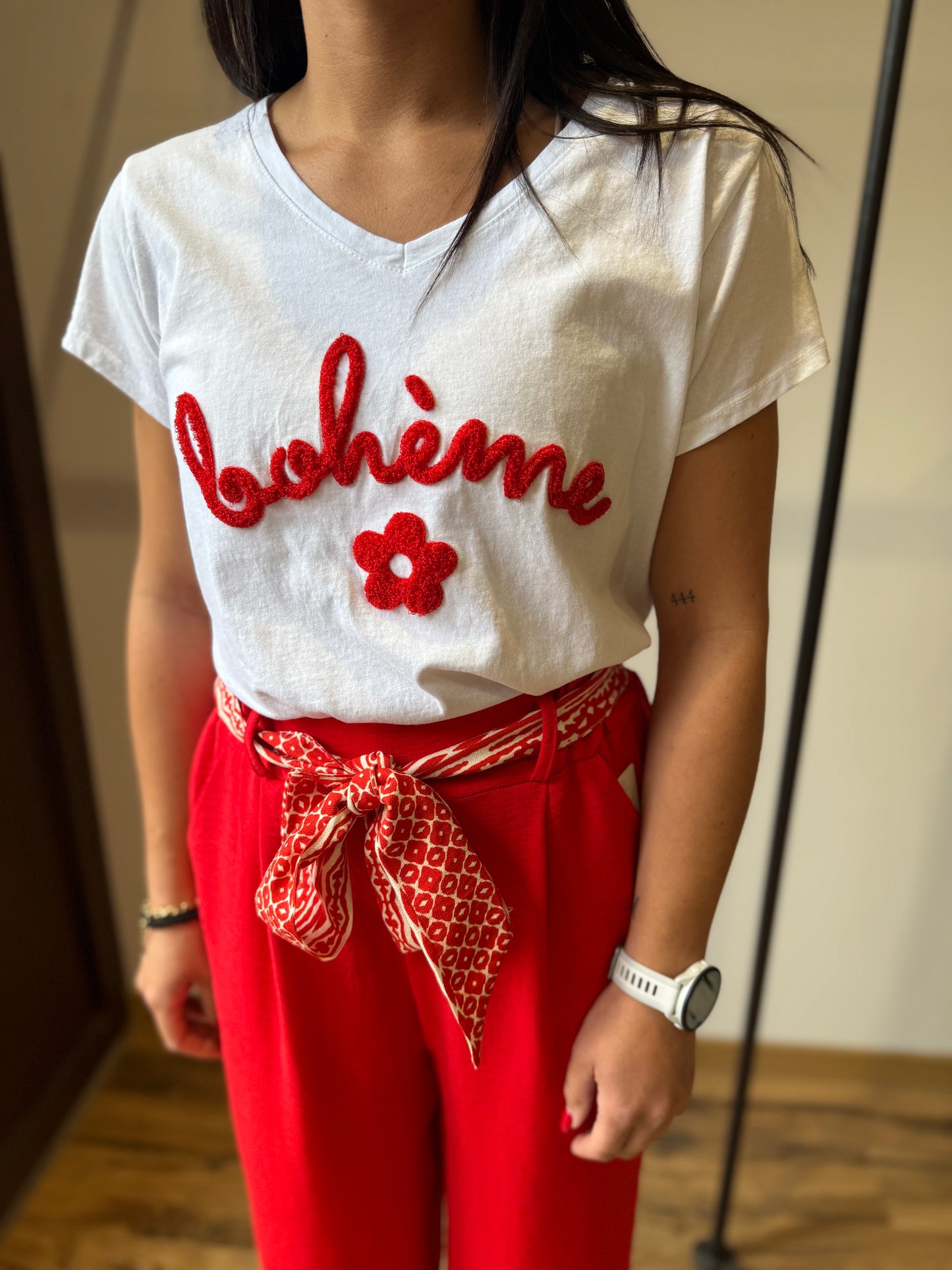 Pantalon Eliam rouge