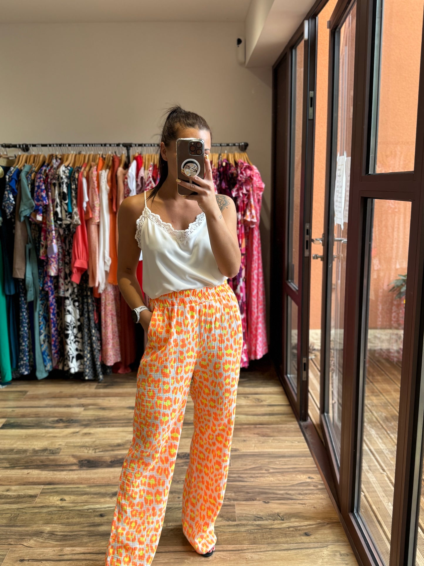 Pantalon Mahé orange