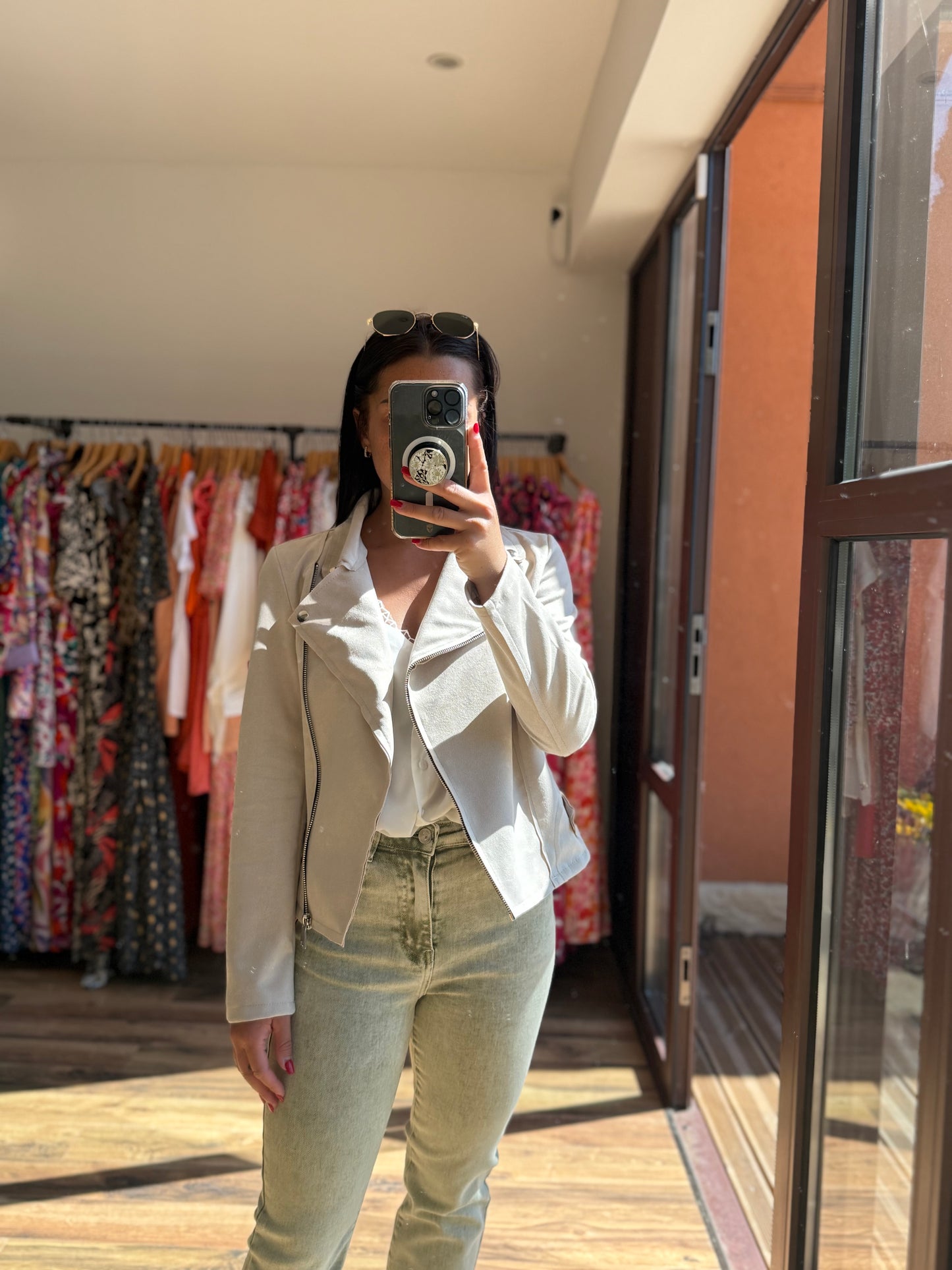 Suédine beige