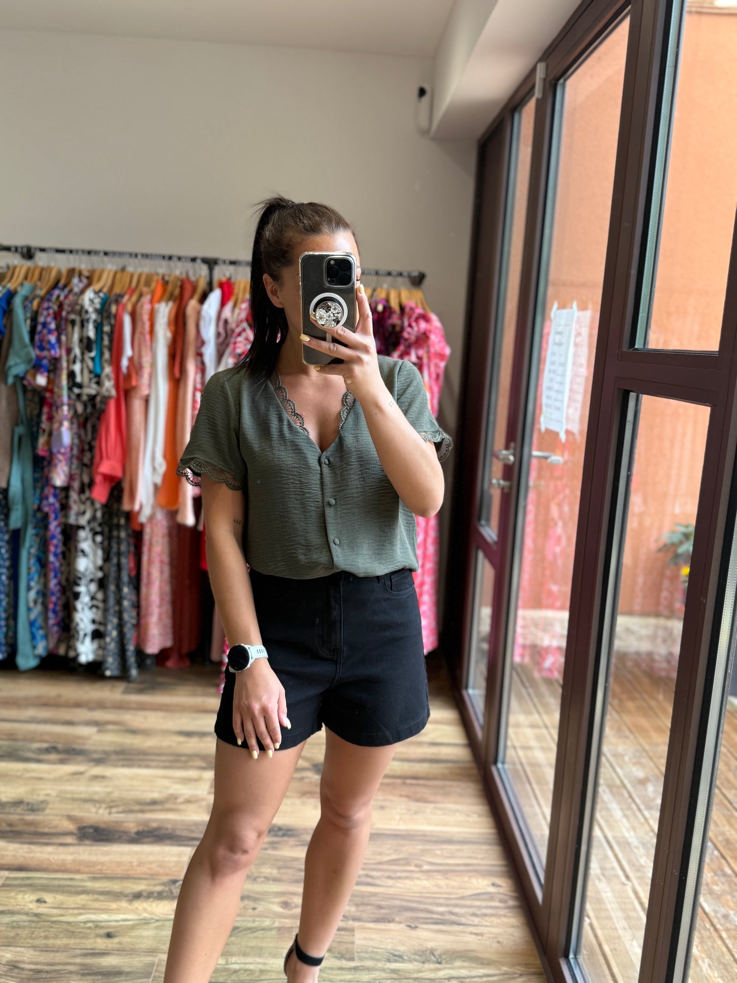 Chemise Mirta kaki