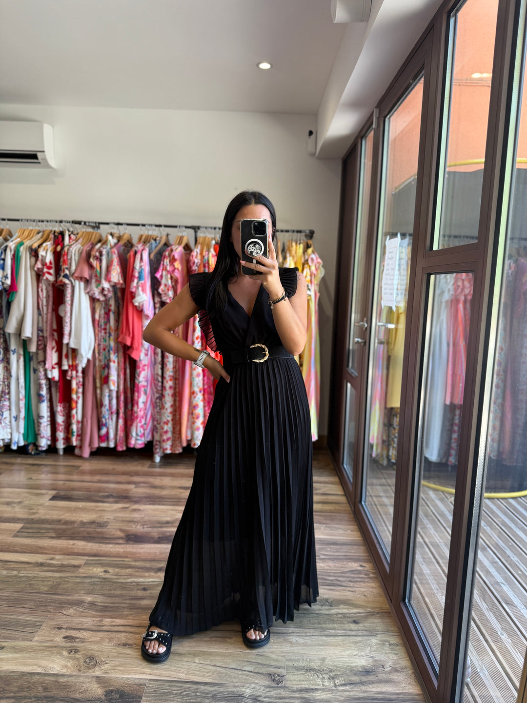 Robe longue Berenice noir