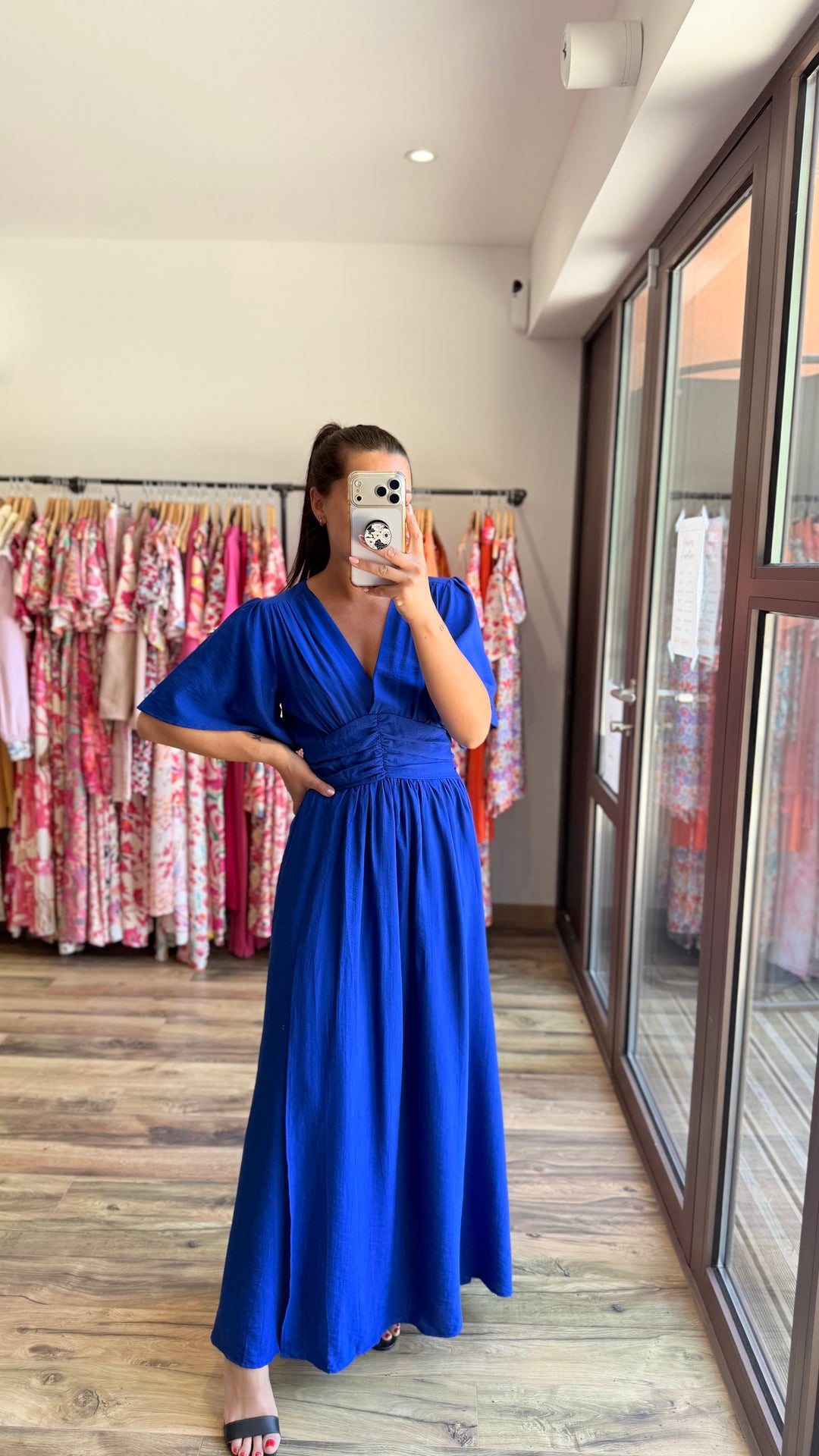 Robe longue Appo bleu roi