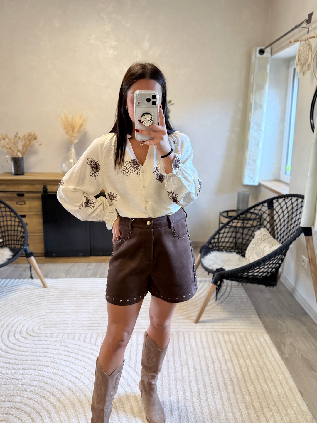 Short Loric chocolat