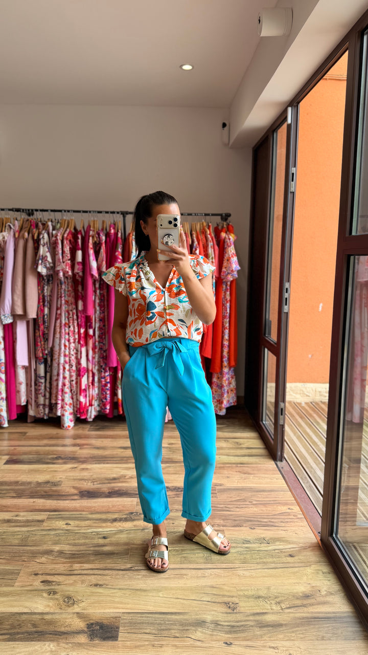 Pantalon Evy bleu