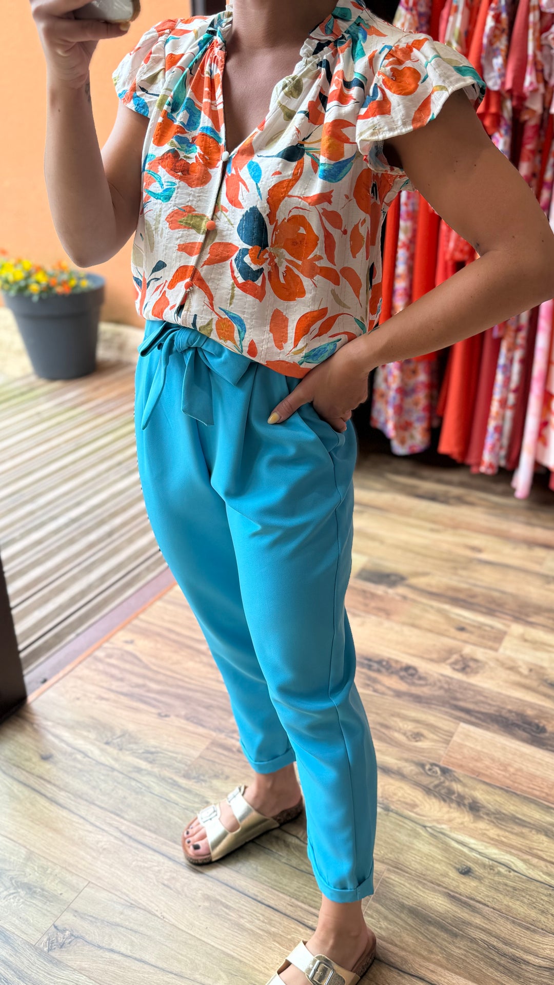 Pantalon Evy bleu