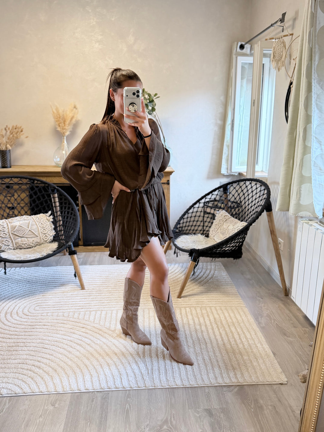 Robe Alexandro chocolat