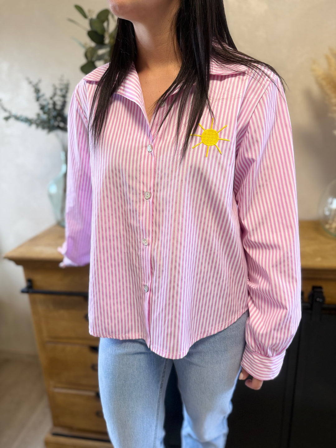 Chemise Saint-Tropez rose