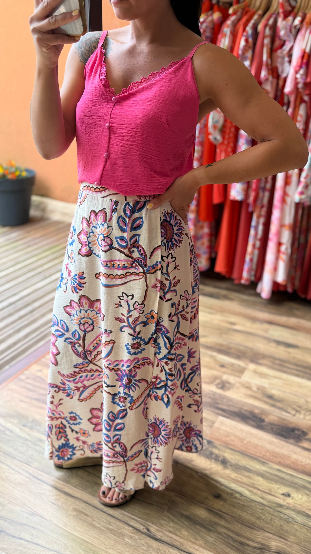 Top Hosa fuschia