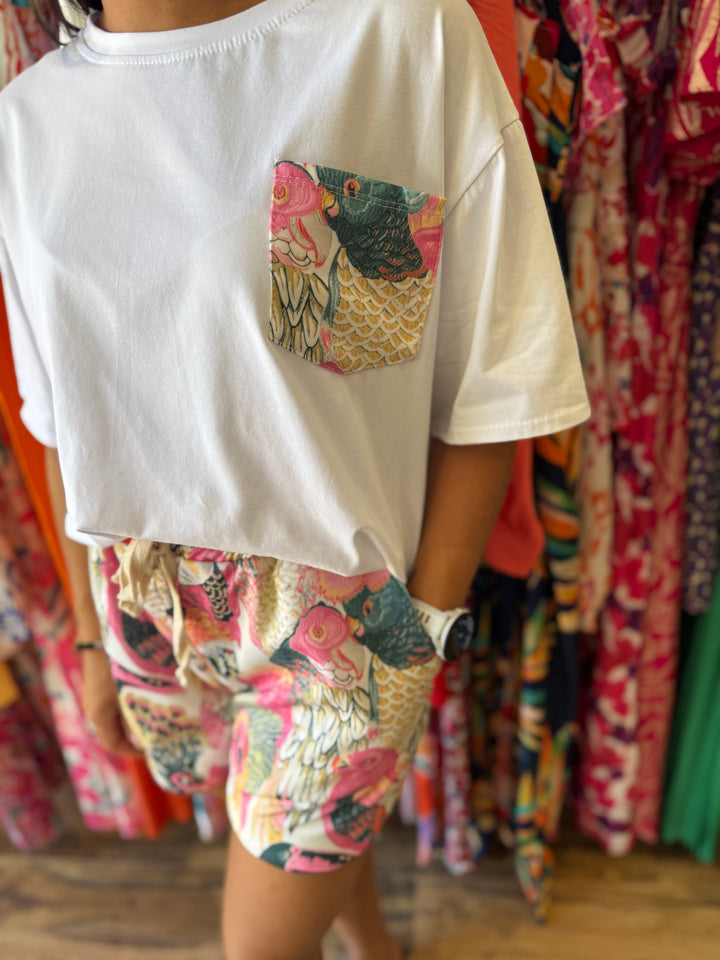 Ensemble Parrot rose