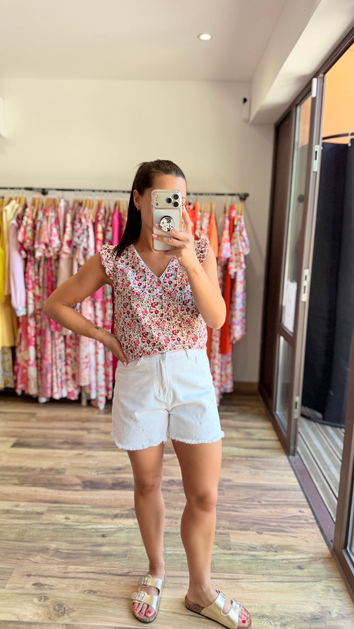 Blouse Simo rouge