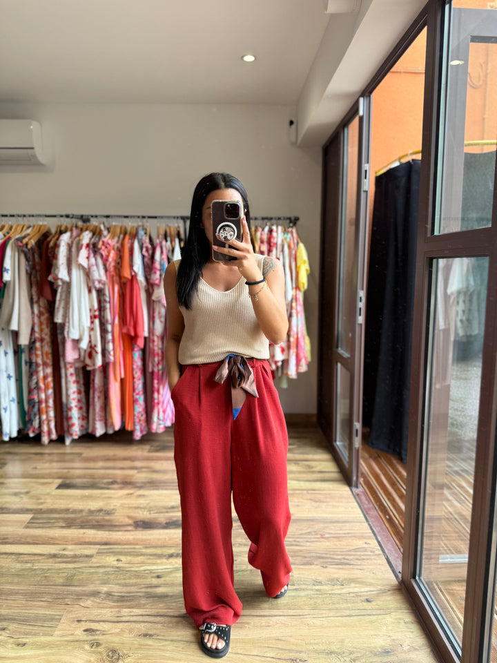 Pantalon Eliam Terracotta