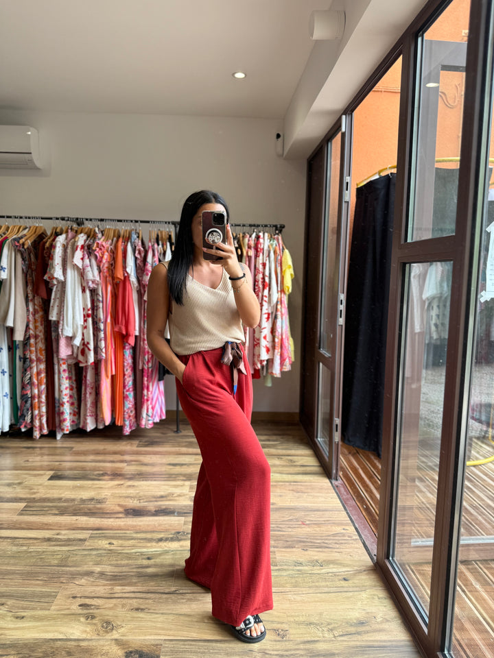 Pantalon Eliam Terracotta
