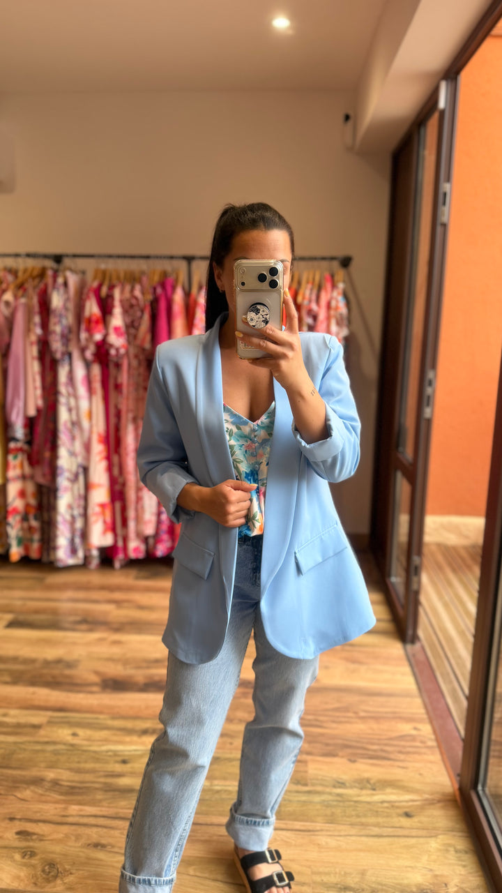 Top Hugo bleu clair