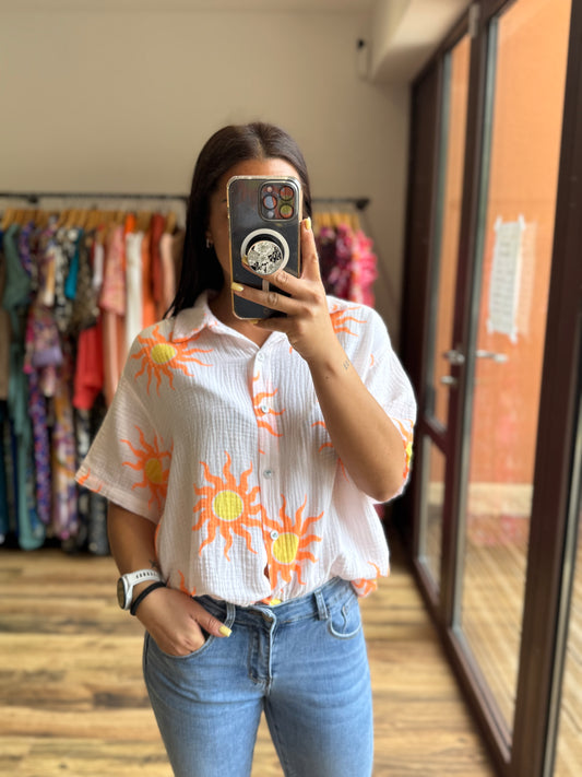 Chemise Rosane orange