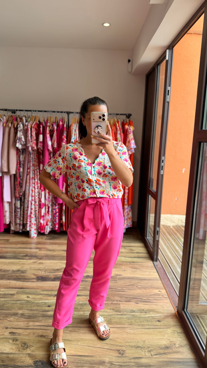 Pantalon Evy rose