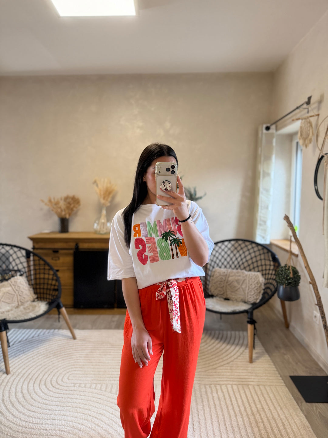 Pantalon Wilma Orange (PRÉCOMMANDE expédition autour du 5 mai)
