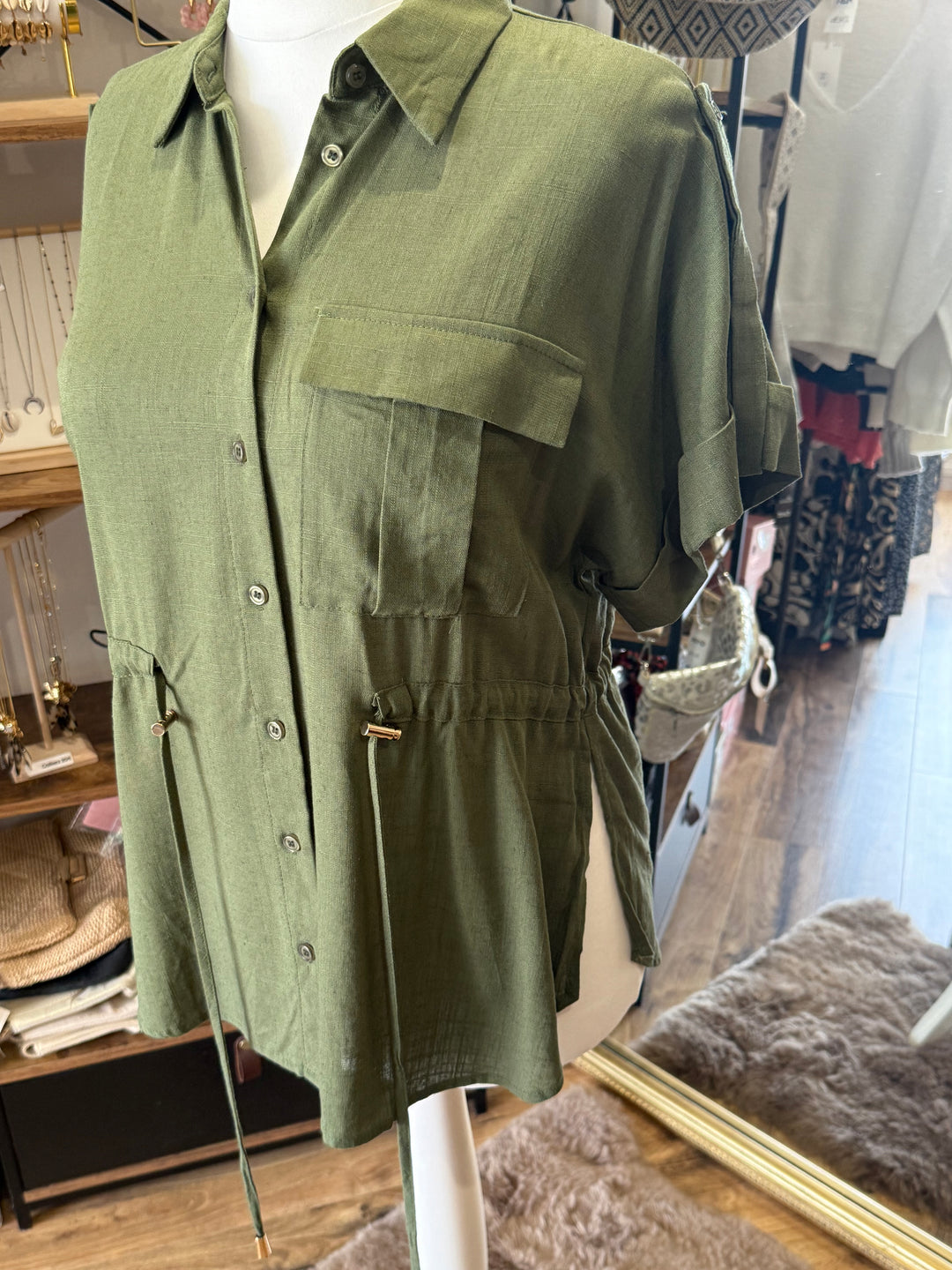 Chemise kaki