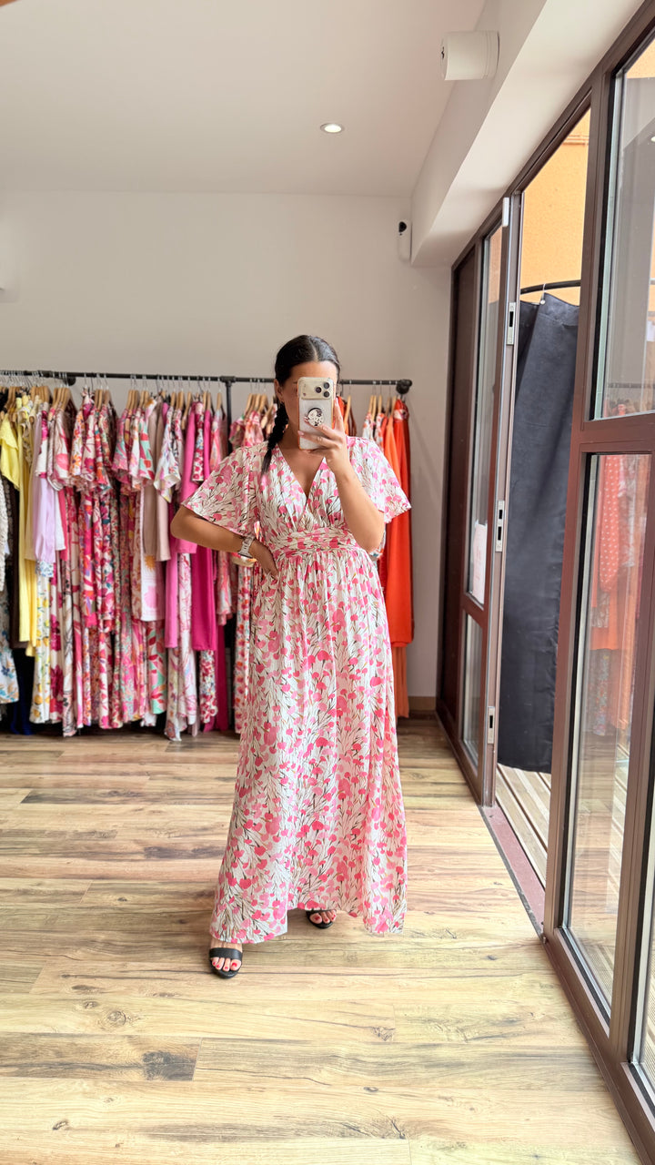 Robe longue Finda (dos ouvert)